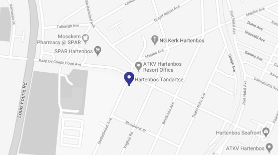 hartenbos tandartse dental map bw